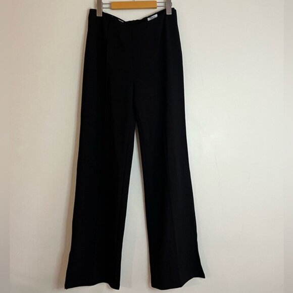 Princess Polly Black High-Waisted Wide-Leg Pants – Size US 8 (AU 12) - Picture 3 of 16